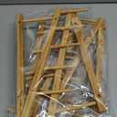 2 PCS Wooden Dish Drying Rack Bamboo Plate Dish Rack Stand Kitchen Cabinet Organizer Pot Lid Holder for Plate, Dish, Cup, Cutting Board, Bowl, Pot Lid