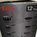 T-Fal Signature Nonstick Pots and Pans Set 12 Piece, Oven Broiler Safe 350F, Kitchen Cookware Set w/Fry Pans, Saucepans, Saute Pan, Dutch Oven, Griddle, Kitchen, Home, Dishwasher Safe, Black