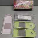 Vidalia Chop Wizard, Vegetable and Fruit Chopper with 2 Cup Base, Stainless Steel Blades, Dishwasher Safe