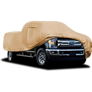 Heavy Duty Outdoor Car Cover Custom Fit for Ford 1999-2026 F250/F350, Windproof All Weather Waterproof Sun Rain UV Dust Snow Protection Outdoor Car Covers (brown)