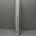 LazBlinds No Tools No Drill 1" Vinyl Mini Blinds, Cordless Blinds for Windows, Light Filtering Horizontal Window Blinds & Shades, 33" W x 64" H, White