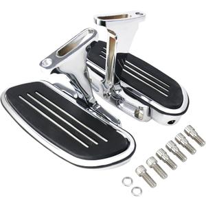 Motorcycle Footboards Passenger Floorboard and Mount Kit Fit for Harley Touring Road King Road Glide Street Glide Electra Glide CVO 1993-Up