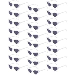 Kanayu 24 Pairs Retro Cat Eye Sunglasses for Women bulk Vintage Trendy Goggles Party Plastic Frame Sunglasses for Men
