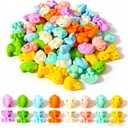 96 PCS Small Elephant Figurines - 0.8" Tiny Resin Elephants in 8 Colors for Fairy Garden, DIY Crafts, Home Decor, Table Scatter