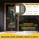 Magnetic Screen Door -Fit for Door Size:32x80 Inch, Hands Free Mesh Partition, Heavy Duty Screen Door Mesh Curtain Keeps Bugs Out, Frame Hook & Loop, Pet and Kid Friendly, Itself Size 34x82