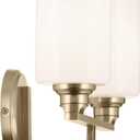 Kichler Gioe 2-Light Bathroom Vanity Light, Champagne Bronze
