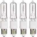 Satco S3108 T4.5 E11 Base Light Bulb, 120V, 150W, Clear (Pack of 4)