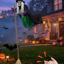Halloween Decorations Outdoor - 11.5 Ft Flying Witch Halloween Animatronics
Witch Halloween Decor with Sound & Touch Activated Sensor, Animated Hovering Witch for Home Garden Yard Lawn Party Decoration