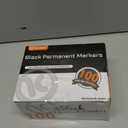 Keebor Black Permanent Markers Bulk of 100 Pack, Fine Point Permanent Marker Set, Waterproof, Quick Drying, School & Office Supplies