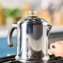 Farberware Classic Yosemite Stainless Steel Stovetop Coffee Percolator - 8 Cup, Silver