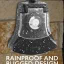 Fosmon Outdoor Timer Outlet Waterproof, Outdoor Light Timer for Electrical Outlets, Weatherproof 24 Hour Mechanical Heavy Duty Plug for Outside Lighting, Garden, 15A, 3-Prong, Grounded, ETL Listed