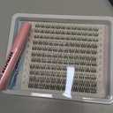 Natural Lash Clusters Kit DIY Lash Extension Kit Wispy Eyelash Extension Kit C-curly Individual Lashes Kit 9-12MM Short Eyelash Clusters with Lash Remover by Newcally