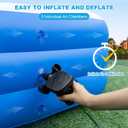 Large Inflatable Pool, 120"70"22" Blow Up Pool for Adults and Childrens, Full-Sized Family Swimming Pool, Summer Water Party, Outdoor, Garden Backyard