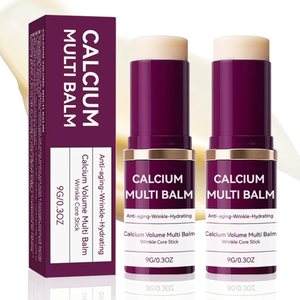 Calcium Volume Multi Balm (3pcs) - Anti-Wrinkle Stick with Collagen, Korean Formula, Moisturizes & Firms Skin, Reduces Fine Lines for Eye, Neck and Face Care