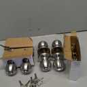 BESTTEN 4 Pack Door Knob with Lock and Key, Keyed Different Entry Door Knob, for Entrance and Front Door, Satin Nickel