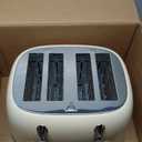 Mueller Retro Toaster 4 Slice with Extra Wide Slots Bagel, Defrost, and Cancel Function, 6 Browning Levels, Dual Independent Controls, Removable Crumb Tray and High Lift Levers, Beige (4 Slice, Beige)