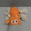 IOKHEIRA Dog Plush Toy for Large Aggressive Chewers,Indestructible Dog Squeaky Toys,Stuffed Animals Toys with Cotton Material and Crinkle Paper,Durable Chewing Toys (Carrot Orange, Cattle)