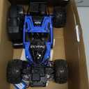 CROBOLL 1:12 Large Remote Control car for Boys Kids with Lifting Function,4WD RC Cars Electric Monster Truck Toy Gifts 4X4 Off-Road RC Rock Crawler 2.4GHz RC Truck with 2 Batteries(Blue)