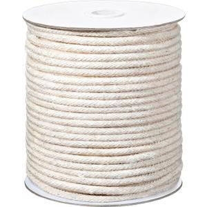 4mm (5/32") Piping Cord for Sewing, 109 Yards Soft Cotton Welt Cord, Beige Braided Cording for Sewing Pillows, Cushions, Upholstery, Welting, Hanging Rope, Home Decor & Craft