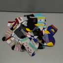 CozyWay Baby & Toddler Socks With Grippers Non Slip Crew Grip Socks for Girls and Boys Soft Comfy Cotton - 12 Pack (3-5T, Black / Yellow Multicolor Error)