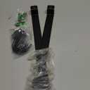 2 Pack Steel-made Kitchen Utensil Rack Organizer Wall-mounted Pot Pans Wall Hanger Holder for Coffee Mug Rack Cup Hanging Kitchen Black with 10 S Hooks