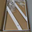 10 Inch Shelf Brackets, Set of 4, Steel (White, 10inch 4 Pack)