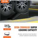 VEVOR 1Piece Vehicle Ramp 20000 lbs/9 Ton Capacity Car Service Ramp, Effortlessly Lift 5.5" High, Durable Nonslip & Portable, for Routine Tire Replacement Repairs, Work with Tandem Wheel Vehicles
