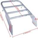 Rear Luggage Rack Solo Seat Sissy Bar Carrier Cargo Tool Box Bracket Panel Holder Shelf Support Motorcycle Accessories for Shadow Steed VLX 600 1999-2007 and for Shadow VT750 C2 1997-2003