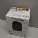 BLACK+DECKER Personal Ceramic Heater, Space Heater for Office Desk, Home Office & Personal Use Desk, 2 Heat & Fan Only Settings, Adjustable Thermostat, BHDC201, Black