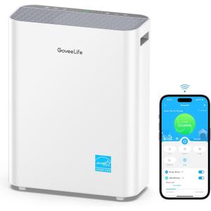 Govee Life Smart Air Purifiers for Home Large Room, H13 True HEPA Air Purifiers for Pets with PM2.5 Sensor, Washable Pre-Filter for Pet Hair Lint, 24dB Large Air Purifier