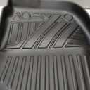 KUST All Weather Floor Mats for Honda Fit 2015 2016 2017 2018 2019 2020 Custom Fit Floor Liner 1st & 2nd Row Liners Black Non-Slip