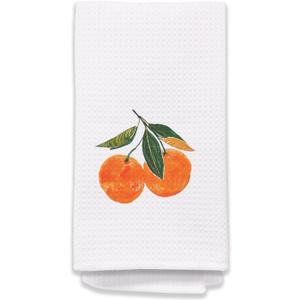 Citrus Orange Kitchen Towels, Orange Dish Towels for Kitchen, Orange Hand Towels for Bathroom, Orange Bathroom Kitchen Decor, Fruit Kitchen Towels, 16x24 Inches
