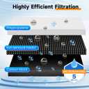 PUREPLUS 2-Stage Whole House Water Filtration System, 10" Universal Home Filtration, with Sediment &Iron Reduce, Carbon Filter, Reduce Iron, Chlorine, Taste, Includes Pressure Gauges, 1" Inlet/Outlet
