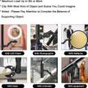Taisioner Double Super Clamp Mount Umbrella clamp Camera Clamp Pole Clamp for Monitor Bracket Magic Socket Arm Desk Photo Studio Light Stand, Photography Reflector, Flag Holder Mount, Cross Bar
