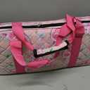 American Mahjong Tile Set, 166 White Tiles, Pink Printed Bag with Entire Accessories, 4 All-in-One Rack/Pushers, Mahjong Tiles Set