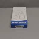 VIWIK Dog Nail Trimmers with Light, Cat Dog Nail Clippers, Dog Nail Grinder Quiet for Large Medium Small Dogs Paw & Cats Claw, Electric 2-Speed Pet Toenail Grooming Supplies, Gifts for Dog Lovers. (White+Blue)