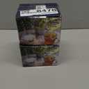 TkoYuHm 13oz Vintage Coffee Mugs 2 pack Striped Glass Tea Cups with Handle Stackable Clear Espresso Cup for Cappuccino Latte Beverages