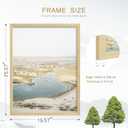 18x24 Picture Frame Set of 4, Natural Solid Wood Frames, for Wall