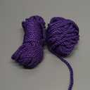 MECCANIXITY Silk Rope, Nylon Twisted Rope Satin Cord Braided 32ft 8mm Purple Durable Trim Multipurpose Thick Cord String for Handicrafts,Packaging,Knot Decorations and Camping, 2 Pack