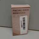 Facial Hair Removal for Women: Painless Rechargeable Face Shaver Electric Hair Remover Device for Peach Fuzz Upper Lip Chin (White)