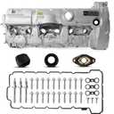BELKEBIR N52 Engine Valve Cover Compatible with 2006-2013 BMW 125i 128i 130i 323i 328i xDrive 328xi 525i 528i xDrive 528xi 530i X3 X5 Z4, E60 E70 E82 E83 E84 E89 E90 E92 3.0L/2.5L Replace 11127552281