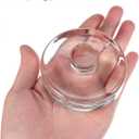 ABOOFAN Glass Fermenting Weight with Handle for Wide Mouth Mason Jar Pickling Weight for Sauerkraut Kimchi and Fermented Vegetables Smooth Round Jar Accessory 2.75 X 2.75 X 1.18 in