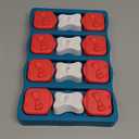 Outward Hound by Nina Ottosson Dog Brick  Interactive Treat Puzzle Enrichment Toy, Level2 Intermediate (Dog Brick (Red, White, Blue))