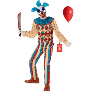 Morph Scary Clown Costume - Creepy Killer Clown Costume for Kids - Halloween, Size M