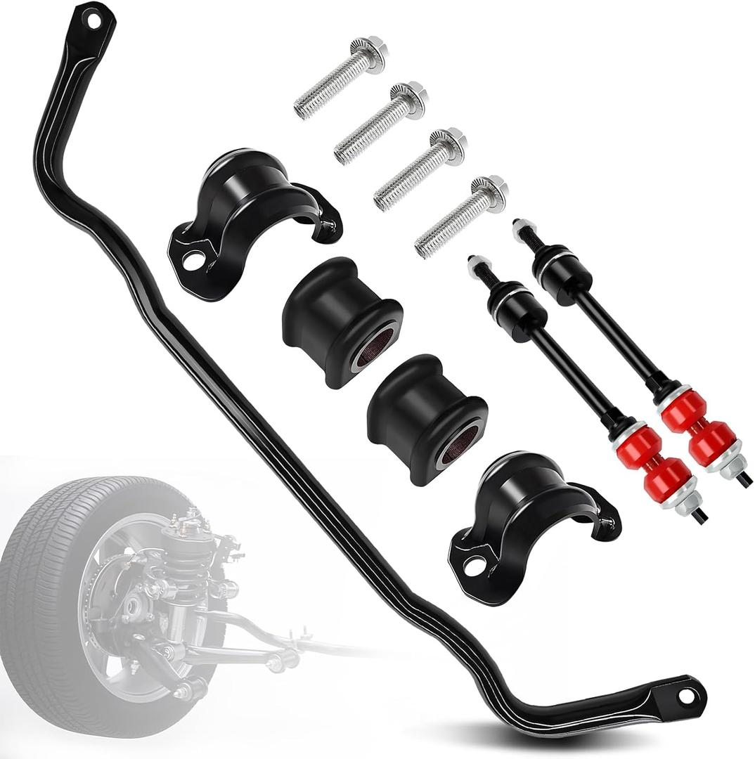bansdans 55398938AC Front Stabilizer Bar Kit And K80894 Sway Bar Links Front Sway with PU Bushing Fit for 2009-2010 Dodge Ram 1500, 2011-2018 Ram 1500, 2019-2022 Ram 1500 Classic, OE#55398938AB