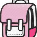 Cute Kids Cartoon Backpack for Boys and Girls, Toddler 2D Drawing Style Comic Fun weird School Pack Bag, Children Jump From Paper Anime Funny Kids Bookbag (pink), Standard