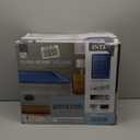 Intex: Dura-Beam Deluxe Comfort-Plush Air Mattress - 22" Queen Blue - Built-in Electric Pump, Durable Fiber-Tech, Carry Bag Included, 600lb Capacity