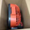 Battery Operated Fan for Milwaukee M18 battery, Portable Fan with AC Adapter & LED Lights, 4 Speeds & Hook, Cordless/Camping/Battery Powered fan, for Outdoor Jobsite (Battery Not Included)