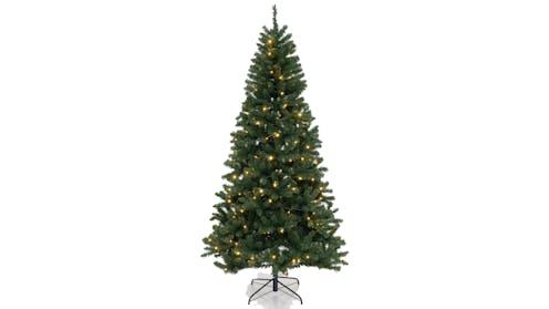  Hinged 8 Lighting Modes and Gloves PVC Christmas Tree - 240cm