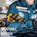 WESTWOOD FOX Gardening Working Gloves Leather Safety Thorn Proof Gloves for Mens & Women Flexible Heavy Duty Mechanic Gloves (Medium, Yellow Golden)